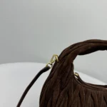 Miu Miu Wander Matelassé Suede Bag
