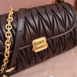 Miu Miu Matelassé Nappa Leather Shoulder Bag(1)