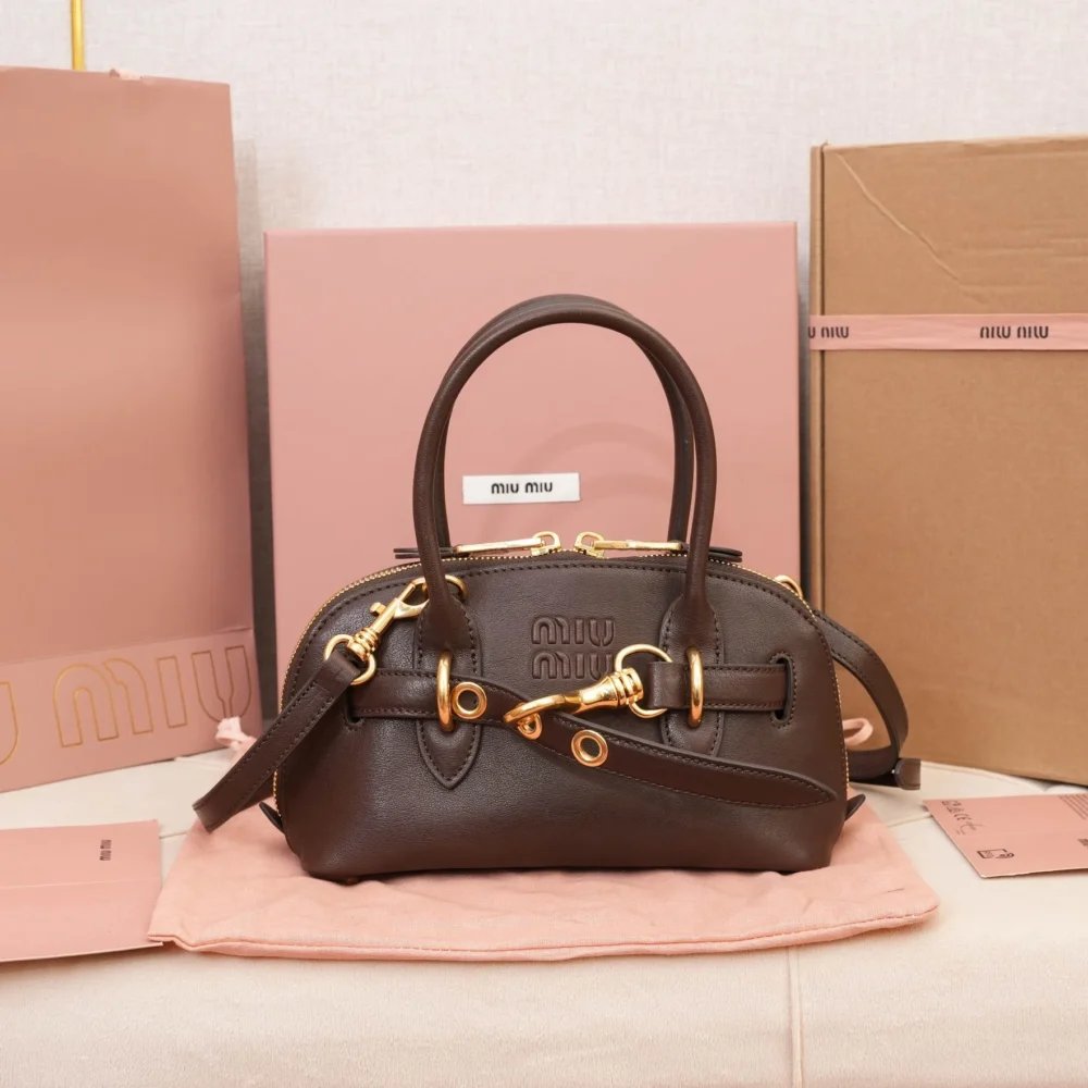 Miu Miu Aventure Nappa Leather Bag