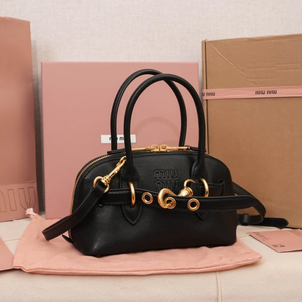 Miu Miu Aventure Nappa Leather Bag