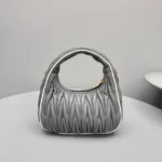 Miu Miu Wander Matelassé Nappa Leather Hobo Bag