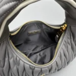 Miu Miu Wander Matelassé Nappa Leather Hobo Bag
