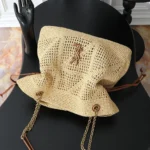 Saint Laurent Jamie Shopping in raffia