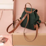 Miu Miu Canvas and Leather Backpack