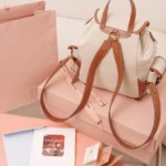 Miu Miu Canvas and Leather Backpack