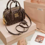 Miu Miu Arcadie Matelassé Nappa Leather Bag