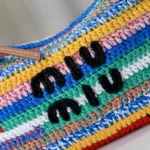 Miu Miu Fabric Crochet Pouch
