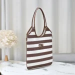 Miu Miu Ivy Canvas and Leather Bag