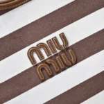 Miu Miu Ivy Canvas and Leather Bag