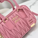 Miu Miu Arcadie Matelassé Nappa Leather Bag