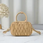 Miu Miu Arcadie Matelassé Nappa Leather Bag