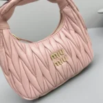 Miu Miu Wander Matelassé Nappa Leather Hobo Bag