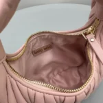 Miu Miu Wander Matelassé Nappa Leather Hobo Bag
