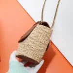 Saint Laurent mini Manon in raffia