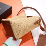 Saint Laurent LE 37 mini in raffia 2