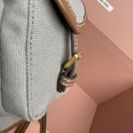 Miu Miu Canvas and Leather Backpack
