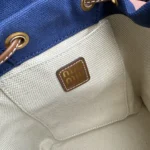 Miu Miu Canvas and Leather Backpack