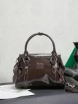 Miu Miu Shiny leather top-handle bag